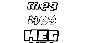 Coloriage Meg