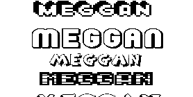 Coloriage Meggan