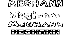 Coloriage Meghann