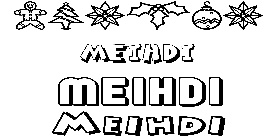 Coloriage Meihdi