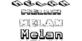 Coloriage Melan