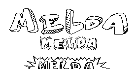 Coloriage Melda