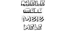 Coloriage Mele