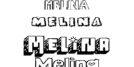 Coloriage Melina