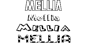 Coloriage Mellia