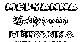 Coloriage Mélyanna