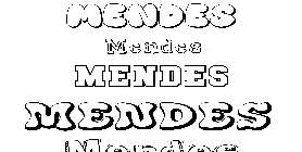 Coloriage Mendes