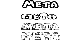 Coloriage Meta