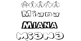 Coloriage Miana