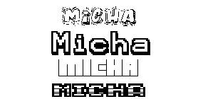 Coloriage Micha