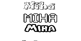 Coloriage Miha