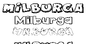 Coloriage Milburga