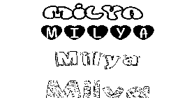 Coloriage Milya