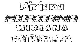 Coloriage Miriana