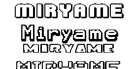 Coloriage Miryame