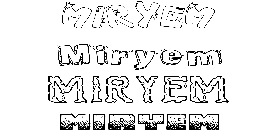 Coloriage Miryem