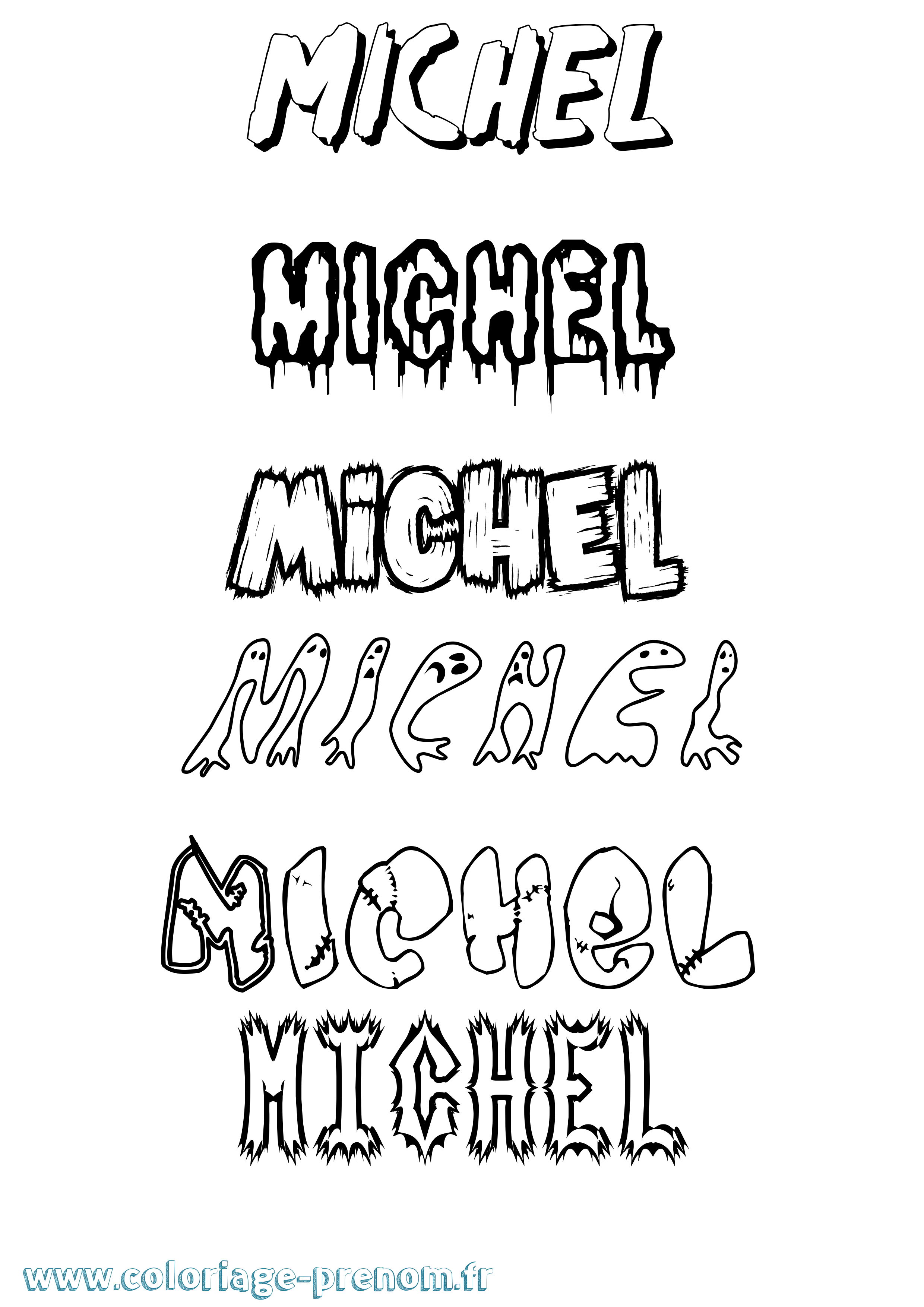 Coloriage Michel Coloriage prénom Michel