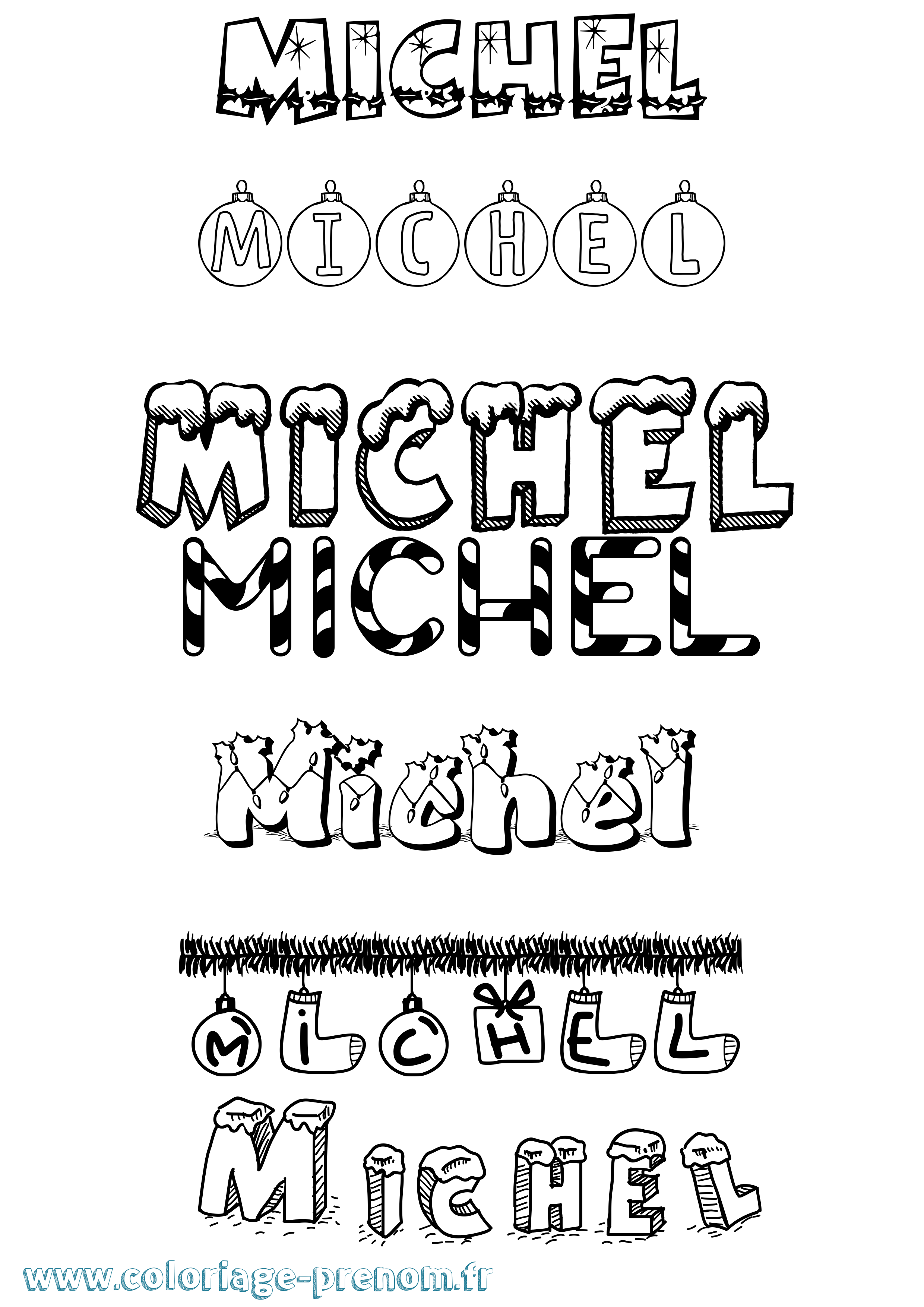 Coloriage Michel Coloriage prénom Michel