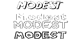 Coloriage Modest