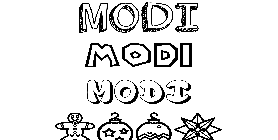 Coloriage Modi