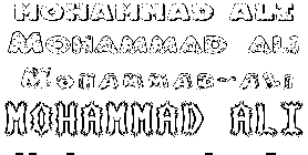 Coloriage Mohammad-Ali