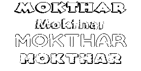 Coloriage Mokthar