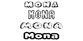 Coloriage Mona