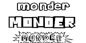 Coloriage Monder