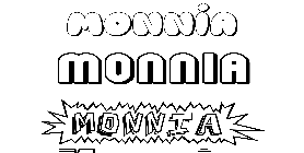 Coloriage Monnia