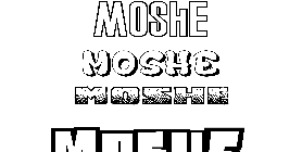 Coloriage Moshe