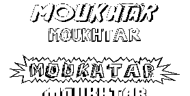 Coloriage Moukhtar