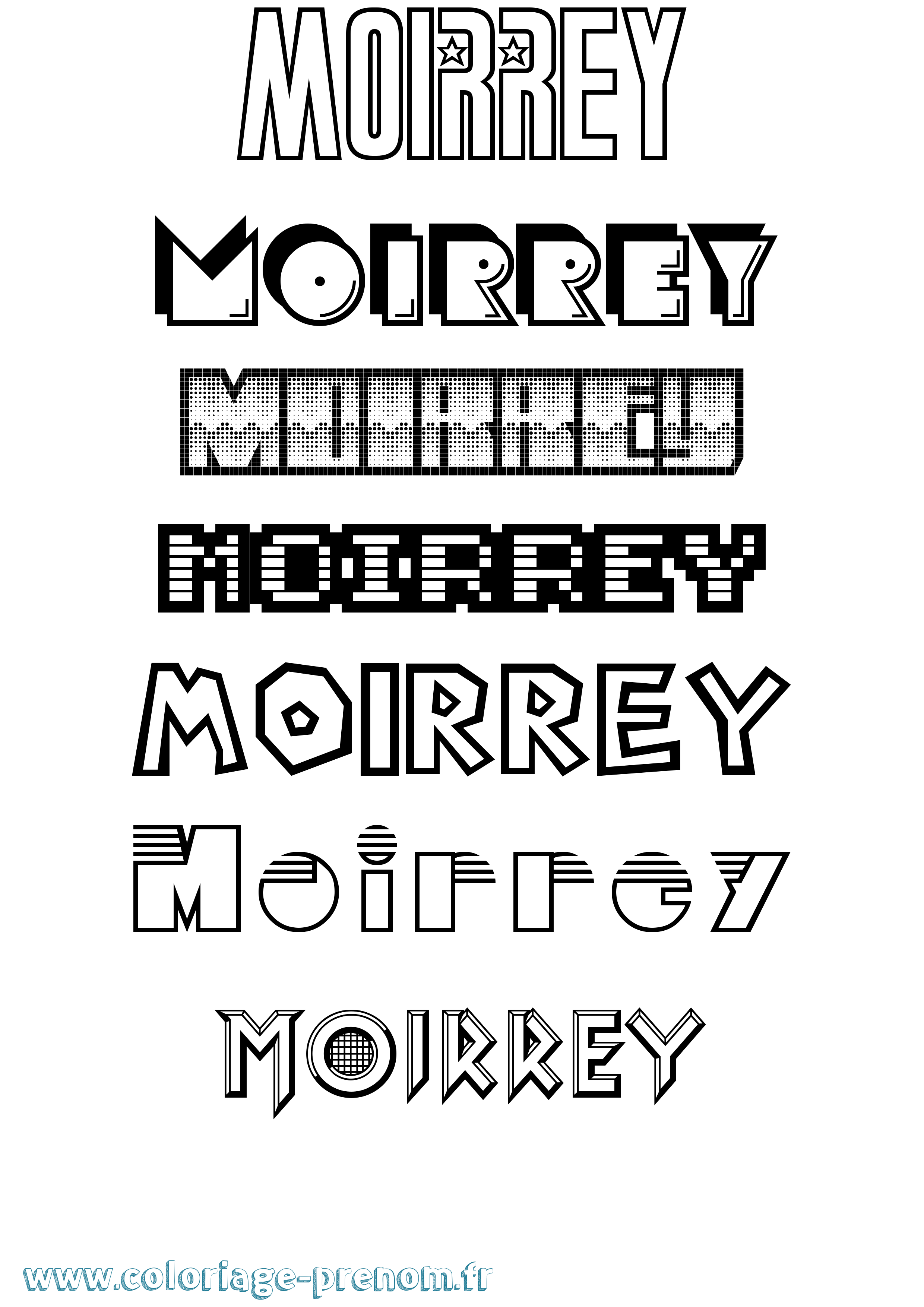 Coloriage prénom Moirrey Jeux Vidéos