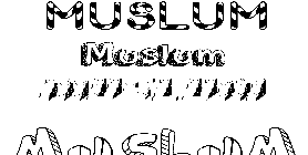 Coloriage Muslum