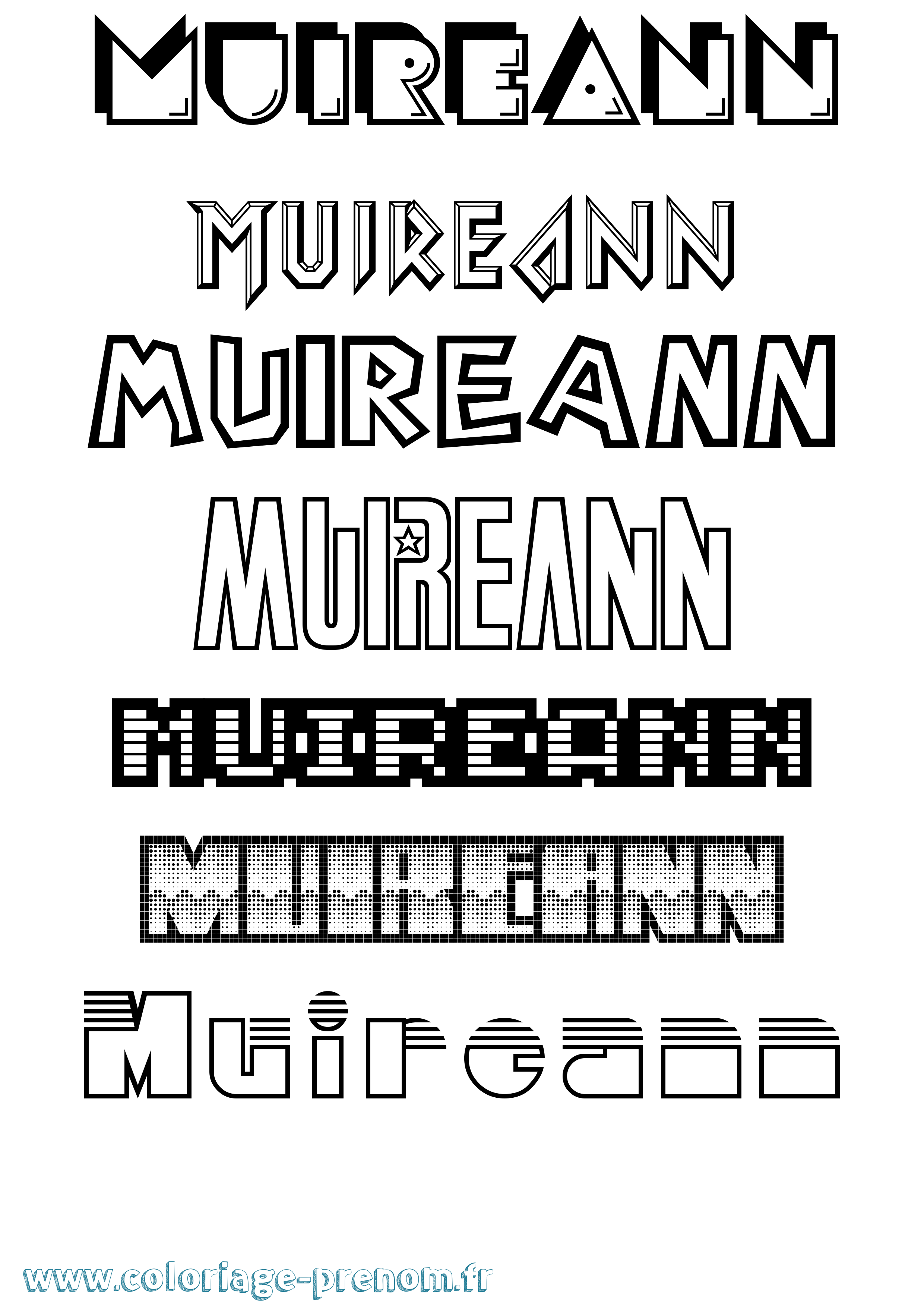 Coloriage Muireann Jeux Vidéos Coloriage prénom Muireann Jeux Vidéos