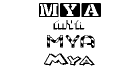 Coloriage Mya