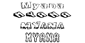 Coloriage Myana