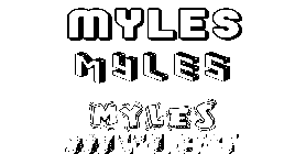 Coloriage Myles