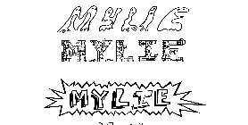 Coloriage Mylie