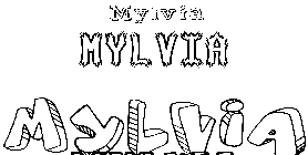 Coloriage Mylvia