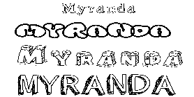 Coloriage Myranda