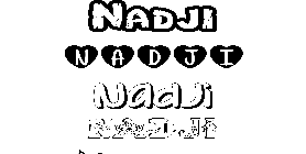 Coloriage Nadji