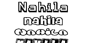 Coloriage Nahila