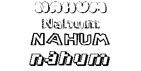 Coloriage Nahum