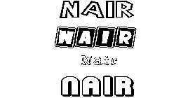 Coloriage Nair