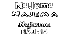 Coloriage Najema