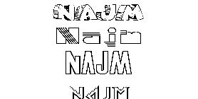 Coloriage Najm