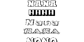 Coloriage Nana
