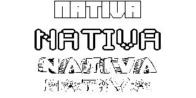 Coloriage Nativa