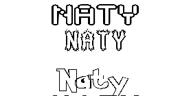 Coloriage Naty