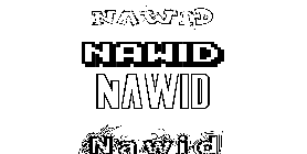 Coloriage Nawid